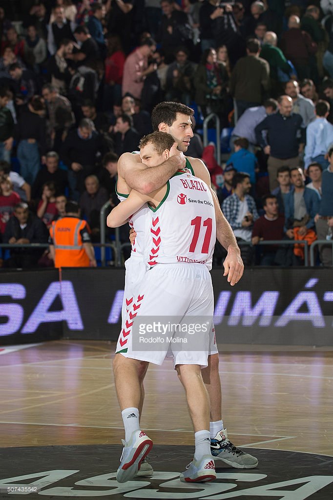 _GeoBasketball's tweet photo. @JakaBlazic and @TokoShengelia23 got something to celebrate! Together they scored 21 points #FCBLBO https://t.co/ZQD5qPuDbd
