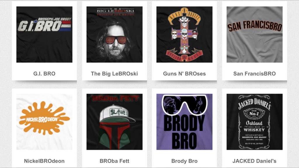 BroJBrody's tweet photo. #NetworkAndChill. #broNout.
Everything a bro needs, bro!
@BroJBrody on @ProWrestlingTs
https://t.co/PC8UJuiLrk https://t.co/ES3J9p6dvg