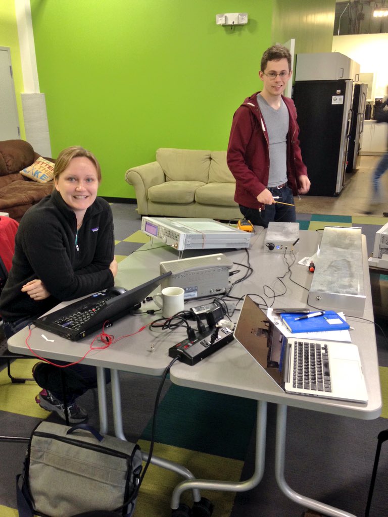 GreentownLabs's tweet image. Great to have Ali and Tom from @SilverDetect return for the day to use @Keysight tech for testing! #community