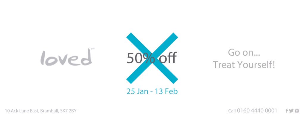 LovedBeautyUK's tweet photo. Loved's Blue Cross Event gives you chance to pamper yourself, guilt free! Up to 50% off until Feb 13th. #FeelLoved https://t.co/NcIEmtNA4G