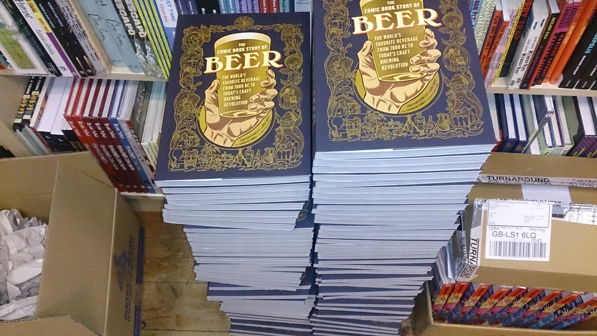 OKComics's tweet image. We had hundreds of the @TheCBSOB Beer Graphic Novels, but we're down to our last few with signed prints.