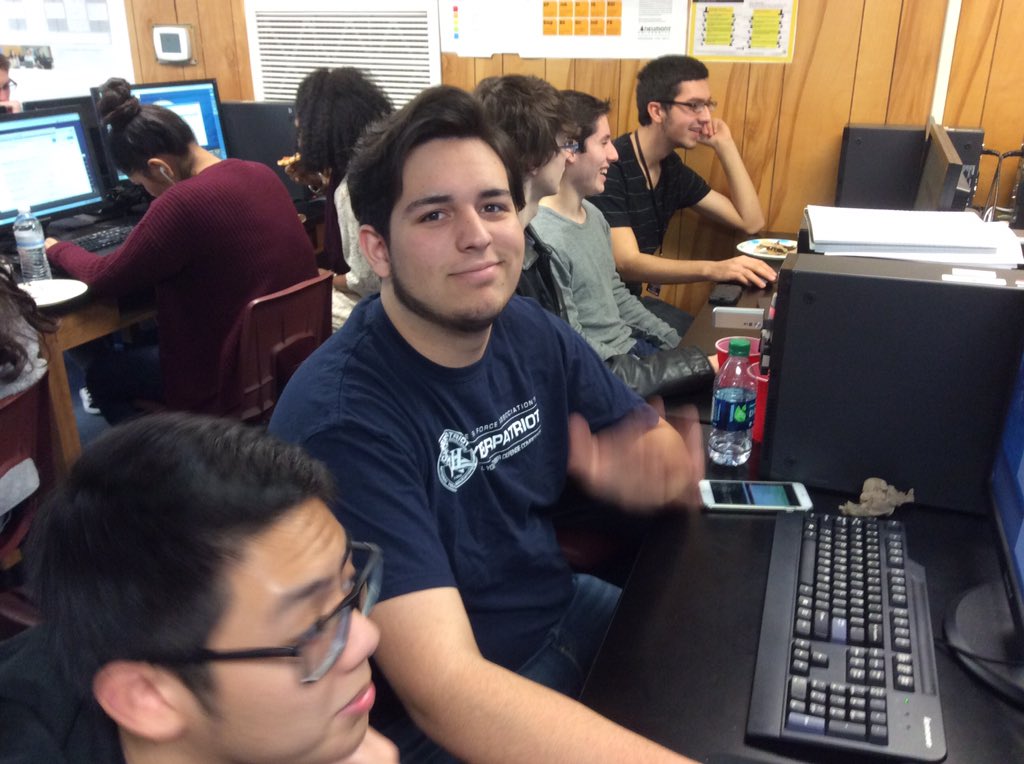 TrinaCunningham's tweet photo. Cyber Talons are off and running in the state competition. @CyberPatriot https://t.co/R9YSpj9RFY