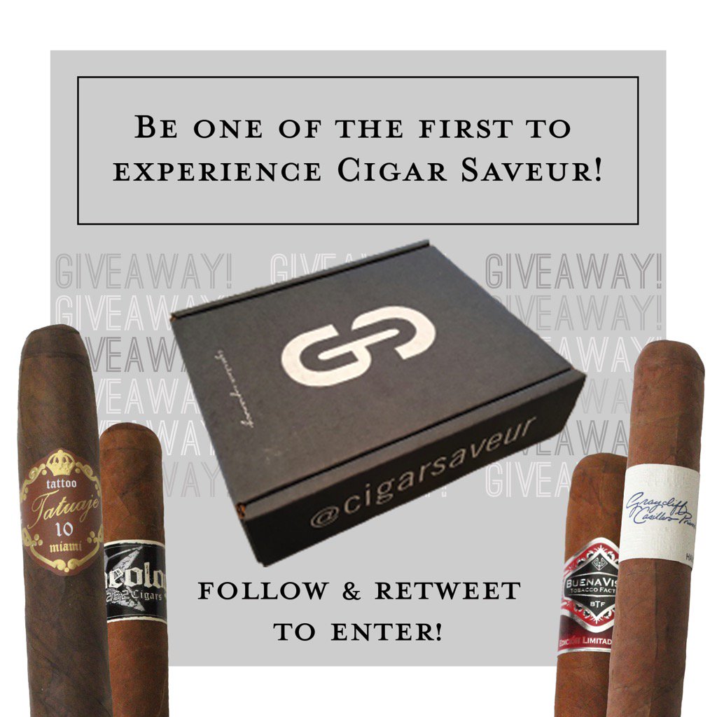 CigarSaveur's tweet photo. FLASH GIVEAWAY!  Follow and retweet to enter!  #Win a FREE prototype! Deal ends 1/30/16 at 11:59:59pm! #cigars #botl https://t.co/SijDCSjYDT