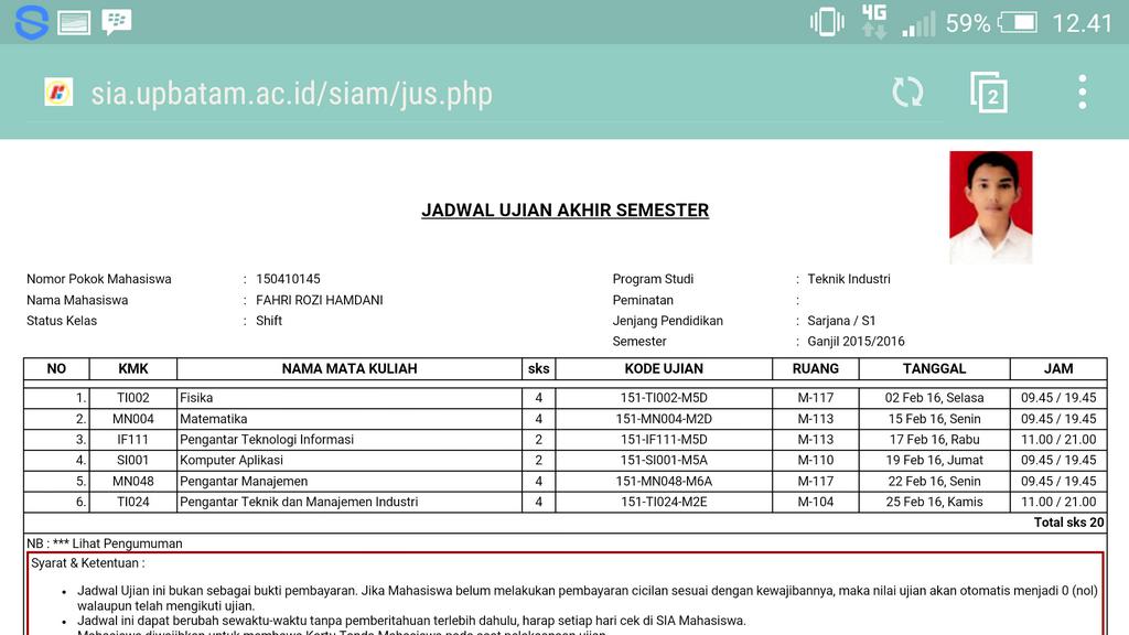 Apaan uasnya sebulan tapi kebanyakan nggak masuknya ketimbang uas