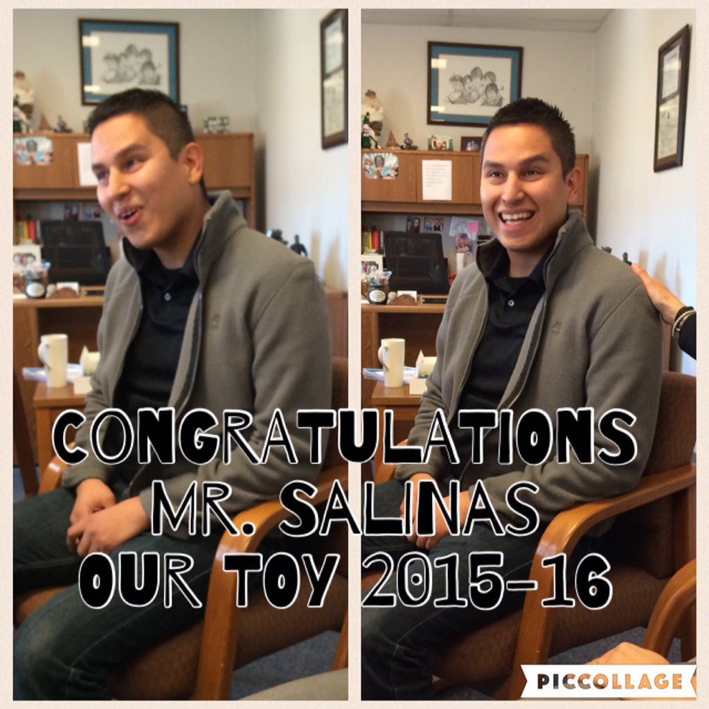 We are honored to announce our teacher of the year is Mr. Salinas in 5th grade!  #prideinside1516 <a href="/SlaughterES/">Slaughter Elementary</a>