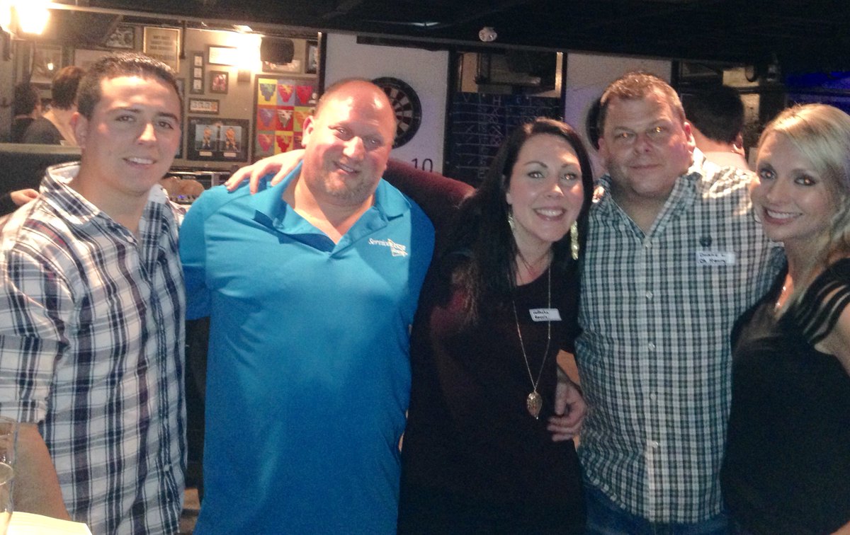 Some of the sales &amp; marketing team at the BCRIMA/AON dart tournament last night <a href="/BCRIMA1/">BC Risk & Insurance</a>
