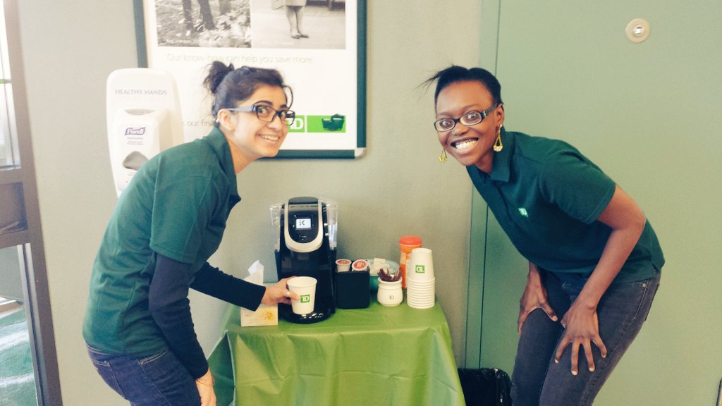AprilGa8816's tweet photo. New coffee machine for our amazing customers! #httw1forum #ouryear 
@ToddLinnen_TD @BrianGervais_TD  @elliss5 https://t.co/jglb5fZft1
