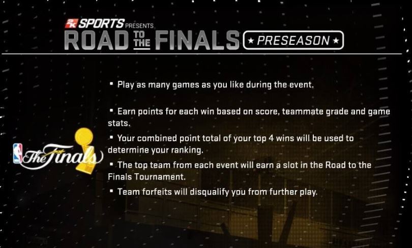 NBA2K's tweet photo. With $250K and a trip to the NBA Finals 2016 up for grabs, the #RoadToTheFinals pre-season begins this Saturday! https://t.co/lb1OSEm04r