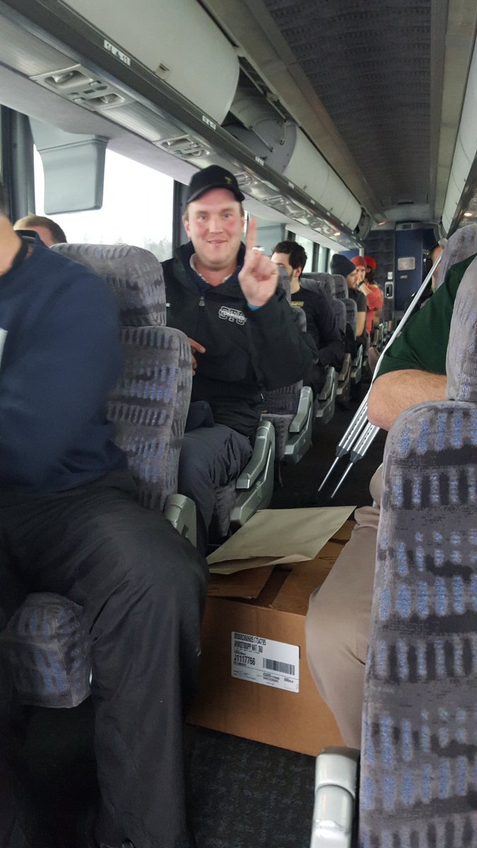 With LHHS off for exam week. We've called up Brad Pond to assist with game day operations in Moncton!