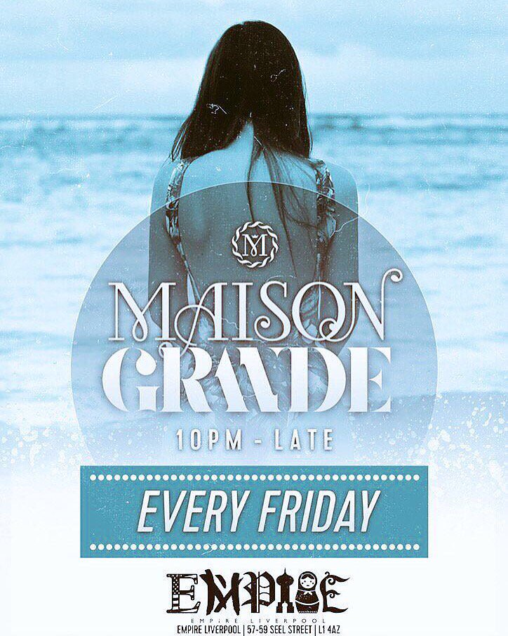 MaisonEvents's tweet image. Tonight we are back at @empirelpool hottest new room Grande. Guestlist is filling up quickly! 💋🎶🍸