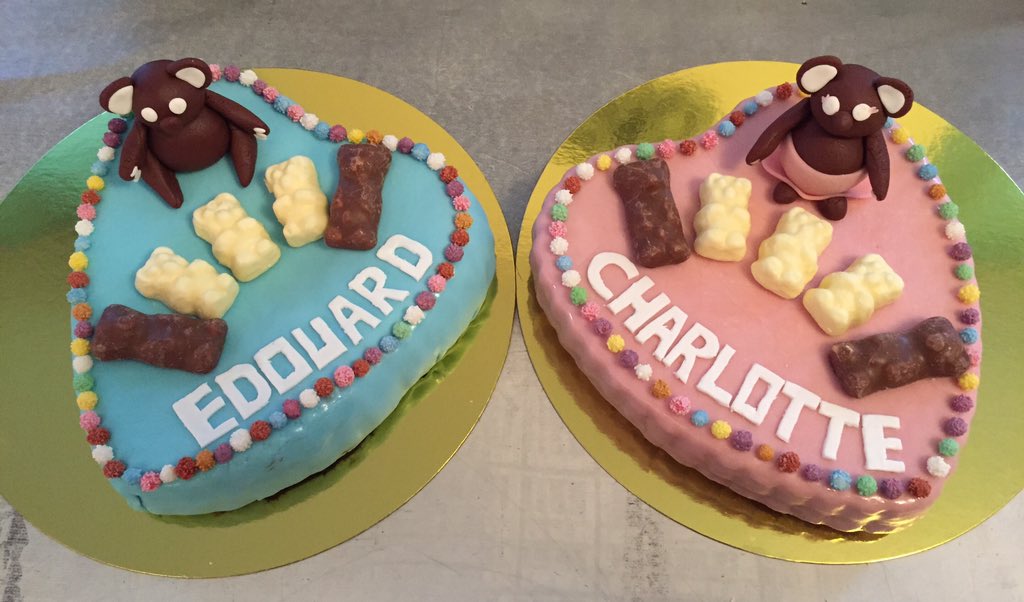APDBB's tweet image. Livrés aujourd'hui pour des jumeaux ! #Birthday cakes