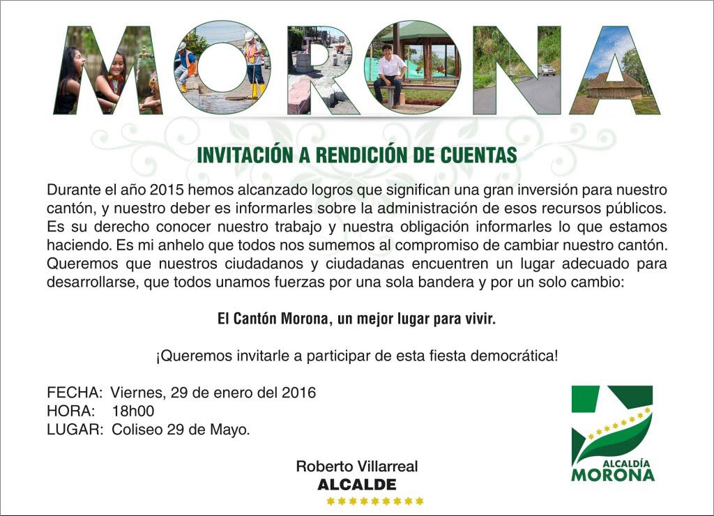 csanunga69's tweet photo. Rendición de cuentas!#Coliseo29DeMayo! @RobertoEsMorona @AlcaldiaMorona #MoronaViveElCambio #byshanu 👊🏻 https://t.co/lnl7gEQ0yt