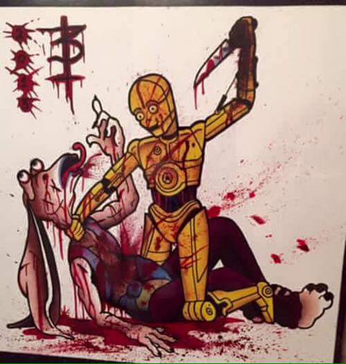 lorestaryt's tweet photo. How he got the red arm... #c3po https://t.co/IKnKEnSo0Z