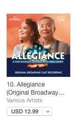 allegiancebway's tweet photo. #AllegianceOBCR hits the Top 10 on iTunes in the Philippines! The @MsLeaSalonga fans making their presence known! https://t.co/Ez4FxvoyNU