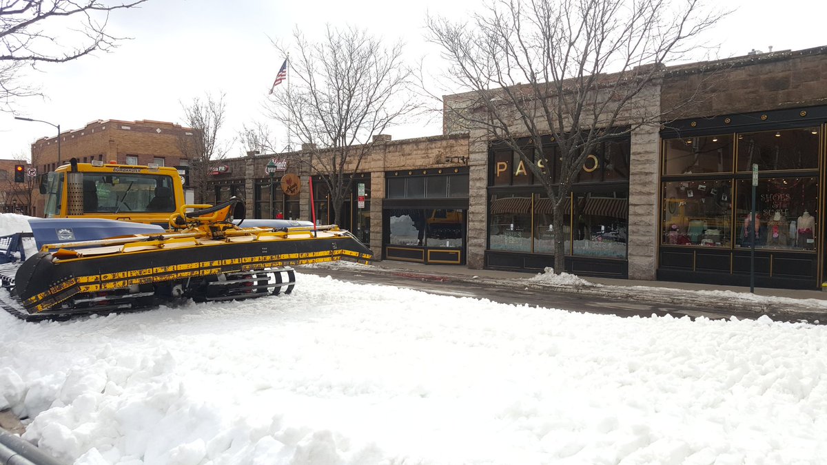 Snow is going in! We're getting ready for tomorrow's festival. #dewdowntownflag #flagstaff dewdowntownwinterfestival.com