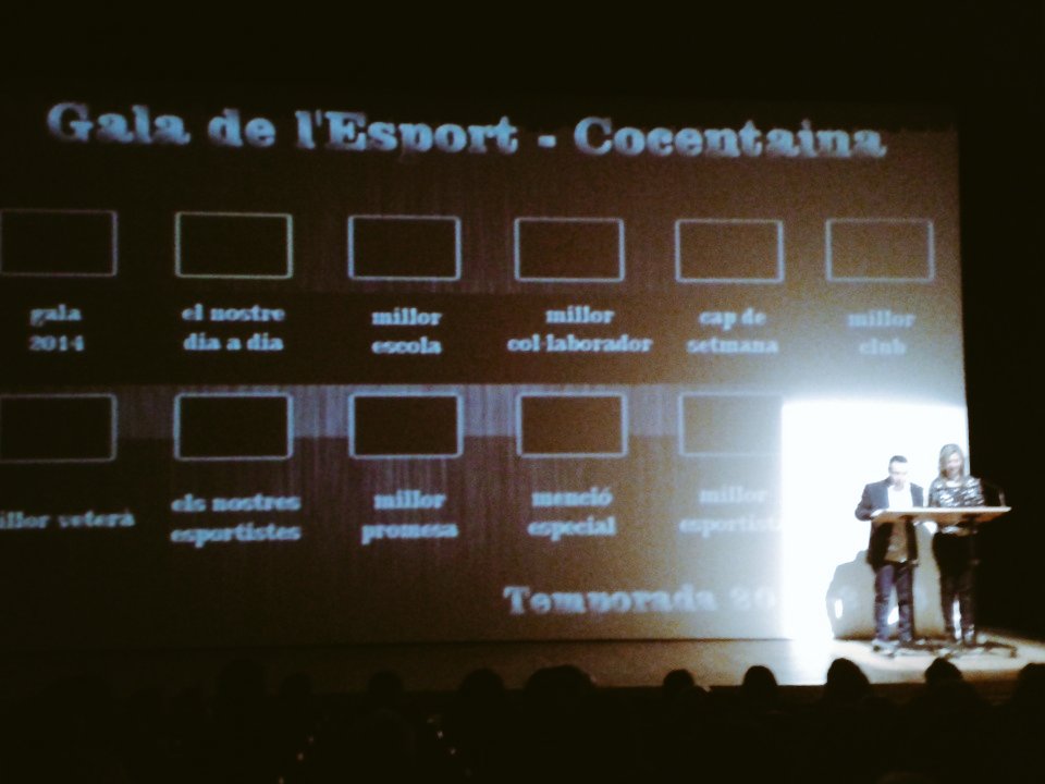 TurismoCocenta1's tweet photo. Gala de l'esport al teular gratificant tanta gent en tant de nivel i fent per millorar l'esport Enhorabona https://t.co/cdnReGKguF