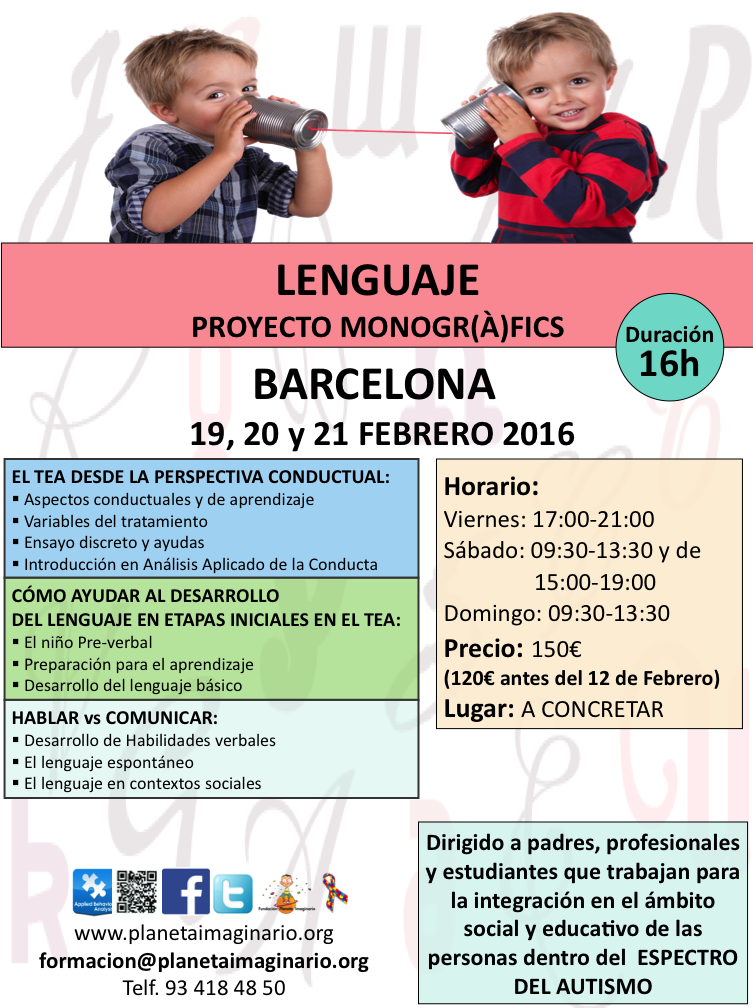 AutismoLovaas's tweet photo. Nos despedimos d la semana presentando nuestro nuevo #curso en #Barcelona
+ info en formacion@planetaimaginario.org https://t.co/7GWFVF9pCj