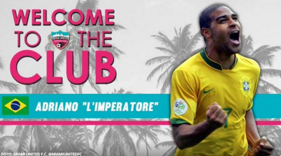 DoentesPFutebol's tweet photo. DIDICO TÁ DE VOLTA!
Miami United anuncia Adriano! https://t.co/6BFgGHICMl