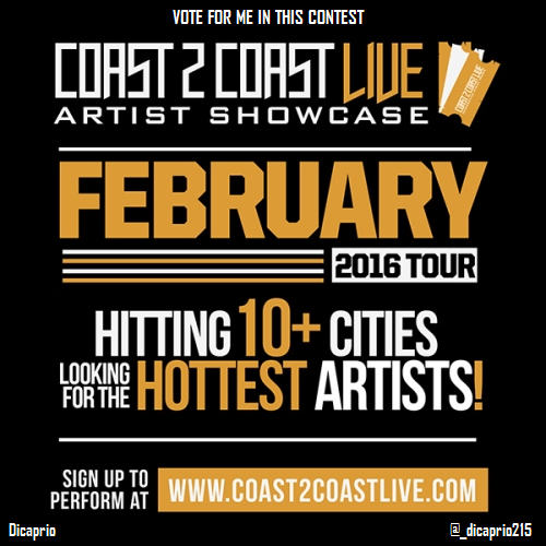 _dicaprio215's tweet photo. Vote for me to perform at #Philly Edition 2/11/16! https://t.co/CKGyqiLpJw #Coast2Coast https://t.co/EhtXV6OjaO