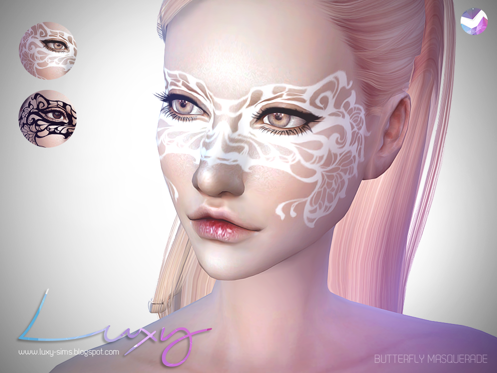 LuxySims's tweet image. ¡Nueva descarga! Maquillaje de mariposa. Prepárate para el carnaval y descárgalo aquí: luxy-sims.blogspot.com.es