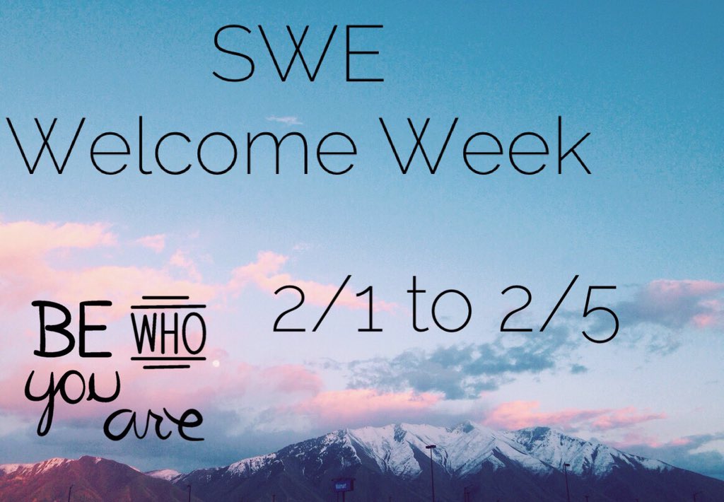 Calling all STEM majors! SWE is hosting a welcome week so mark your calendars and don't miss out on the fun!👯