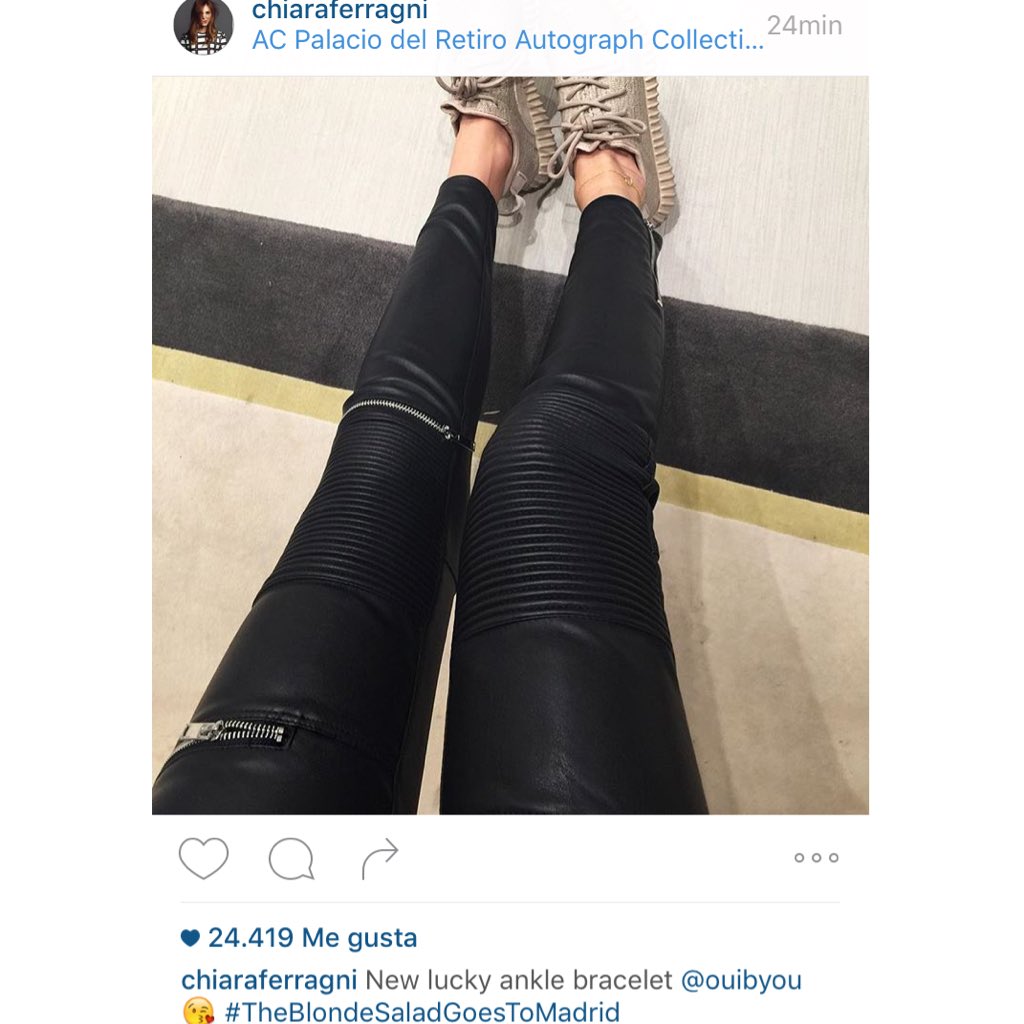 LauraSomoza's tweet image. So happy to see the best @ChiaraFerragni wearing the bkarma of my brand @ouibyou ❤️🙌🏻 
Grazie mille Chiara!!!