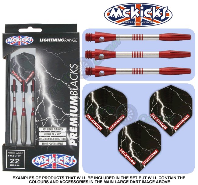 McKicks Lightning Range - 90% Tungsten Darts