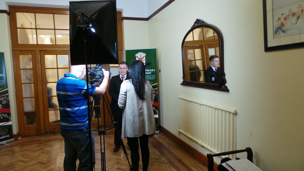 armaghsar's tweet photo. Students being interviewed by Irish TV about their Romanian experience @stpatsarmagh @CHSSAR https://t.co/cR4yivn0nx