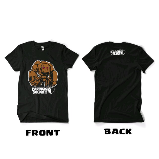 Ready Limited t-shirt Clash of Clans "CARINGINSQUAD !" || size: XS, S, M, L, XL, XXL || order info: 08987572762