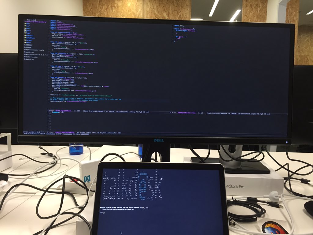 JoaoVasques's tweet photo. Unlocking value through #Bigdata in sexy #scala. Life is good 😋🚀💻🖥 #talkdesk #talkdeskengineering #startuplife https://t.co/5EayPK4Hff