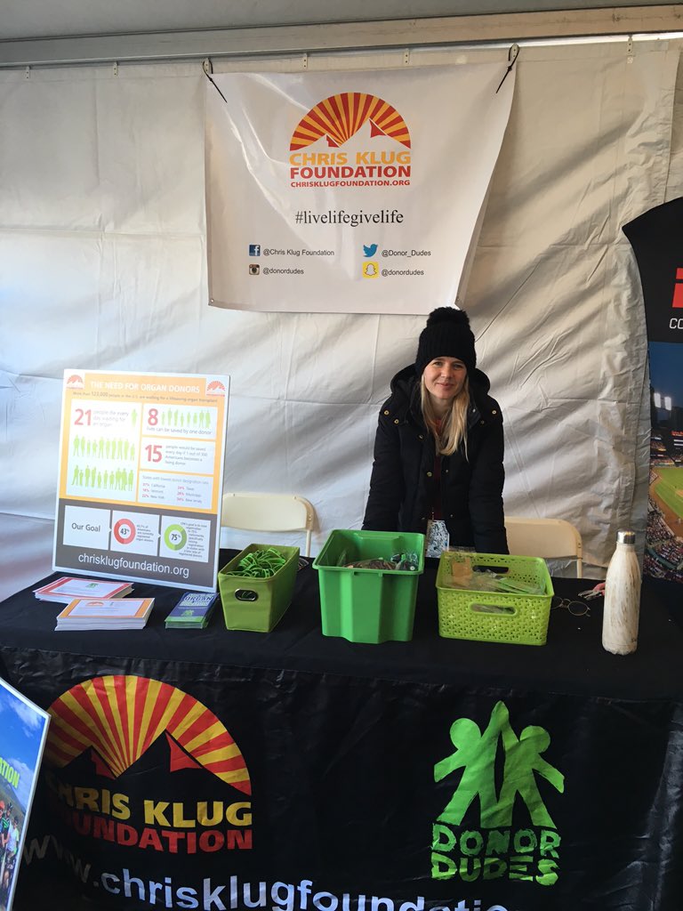 Abby educates folks on why organ donation matters. What an awesome opportunity we have this weekend #ckfxgames16