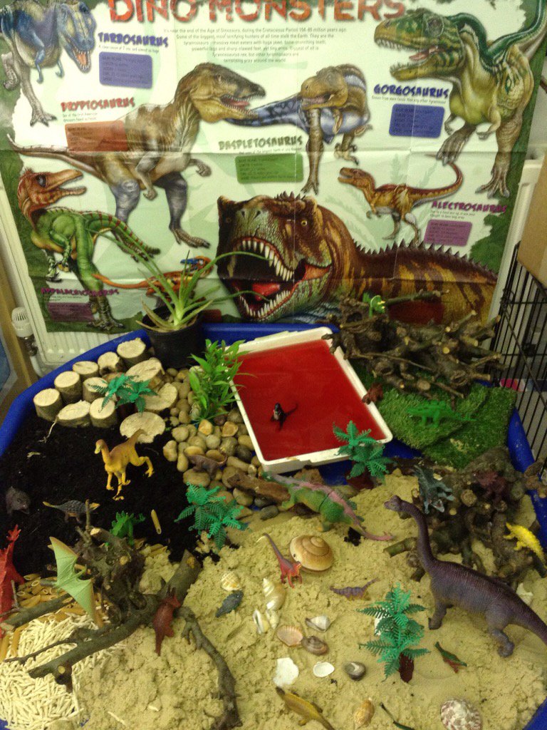 TheEYEducator's tweet photo. Dinosaur world @EYTalking @EyfsPals #Eyfs #dinosaurs #earlyyears https://t.co/toaLPN9ogV