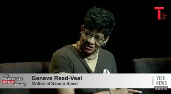 WomenintheWorld's tweet photo. Sandra Bland’s mother and sister speak out about the culture of police violence at the #AJS https://t.co/3PqCFTDvyI https://t.co/9CLKiJSf6L