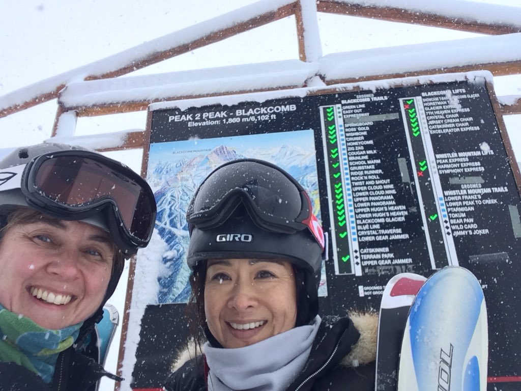 TheWellnessDocs's tweet photo. This may be obnoxious but here goes anyway...
Skiing at Whistler with an old residency friend #keepsmewell. https://t.co/8hLzzEqiIj