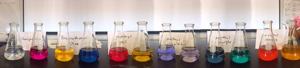 TheNamesHiba's tweet photo. Chemistry or a raaaaiiiinnnbow? 🌈⚗ #acidbaseindicators @crowdedbeaker https://t.co/D8A4qBBdkF