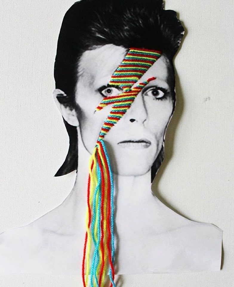 StArtEverywhere's tweet photo. Yes it's "more #davidbowieart time " this lovely #artpiece done by @villanaart across the pond... ⚡️🎨⚡️🎨 #londonstr… https://t.co/uP9nAHNkdN