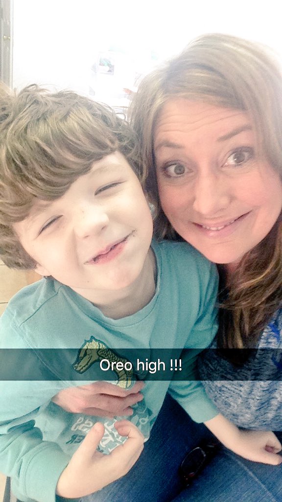 Mimichill67's tweet photo. This boy and his Oreos!!! #oreohigh #dandywalkerawareness #grandbabieareawesome https://t.co/av5PG7QiPg