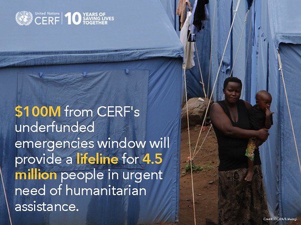 UNCERF's tweet image. Where others have forgotten, we strive to be a lifeline for the neglected and forgotten humanitarian crises. #UNCERF