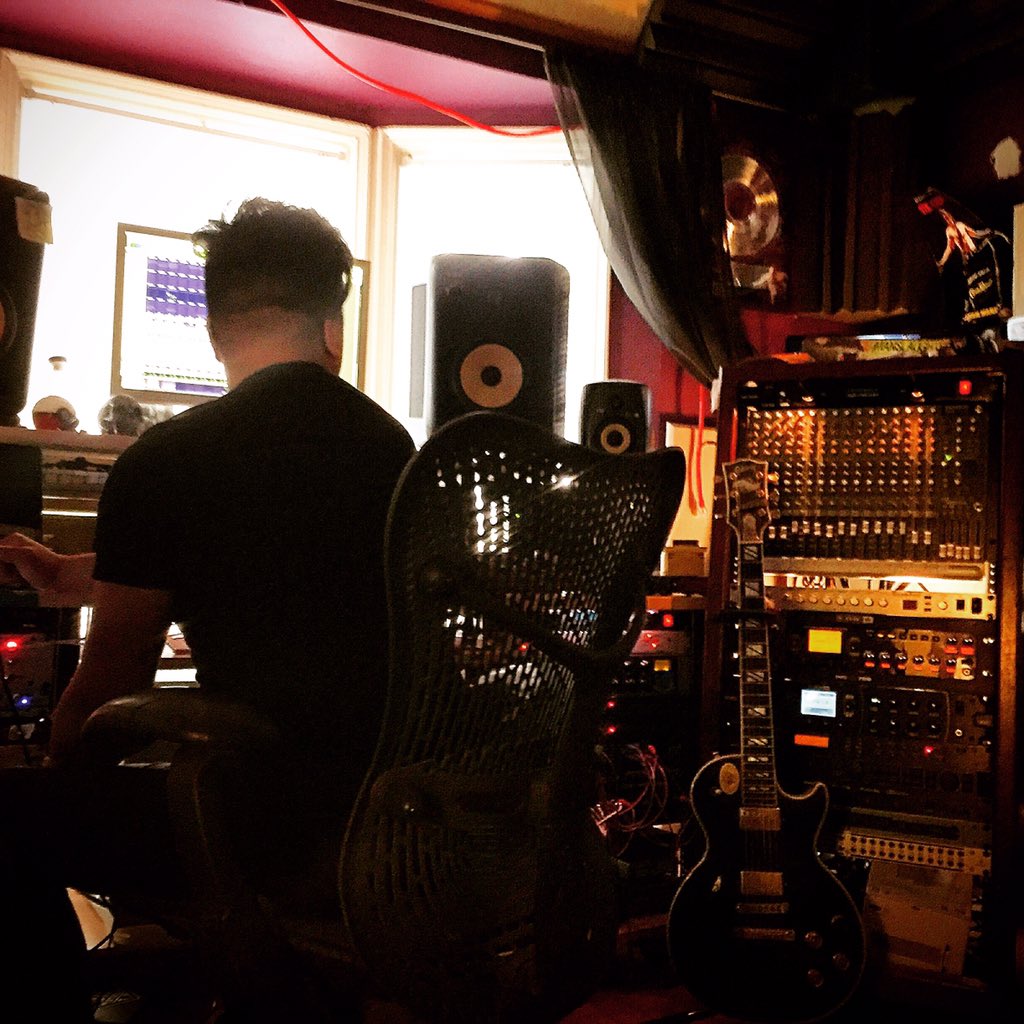 BornForWar_Band's tweet photo. Recording is going down! Day 1 drums. #bandlife #recording #studio #drums #bornforwar #metalband #metal #newmusic https://t.co/iYDvZ3xixp