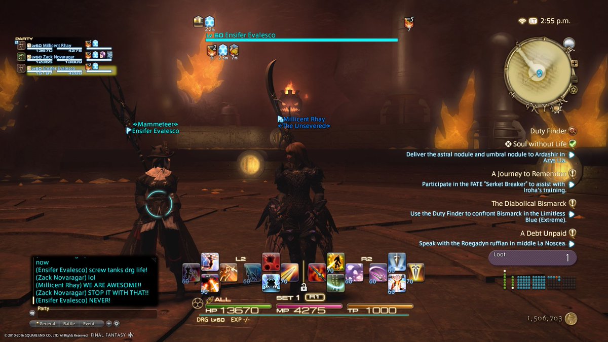 Peezus1's tweet photo. Two Dragoons and a Healer clearing Pharos Hard Mode WITH NO TANK! #Drg #DragoonLife #Heavensward #FFXIV #Millicent https://t.co/YPAXyFbuuE