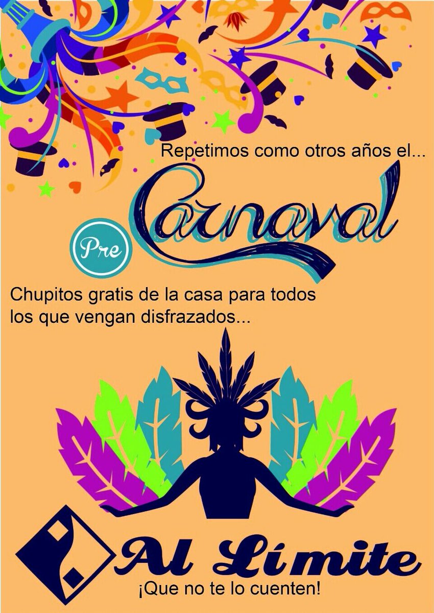 AllimiteStaCruz's tweet photo. Sábado 30... Te esperamos ... Coge tu disfraz de otros años y ven a pasarlo genial.... https://t.co/Hqn0YYbeYT