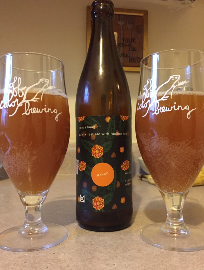 Starting the weekend off right with a super fresh Mango Jungle Boogie courtesy of <a href="/marzbrewing/">Marz Brewing</a> ..fantastic!