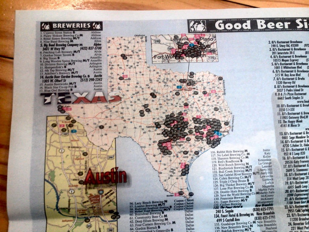 Our Brewery Bar has your FREE copy of Southwest Brewing News. 6 new Texas breweries &amp; 3 brewery closures.