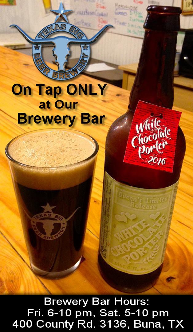 2016 White Chocolate Porter on Tap ONLY at Our Brewery Bar! This years batch is totally AMAZING!