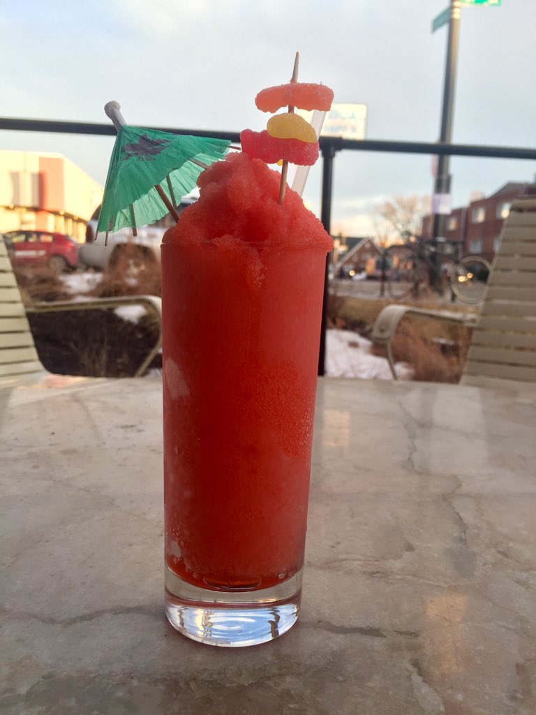 For a such a balmy day cmon down for a slushy garnished with sour patch kids!