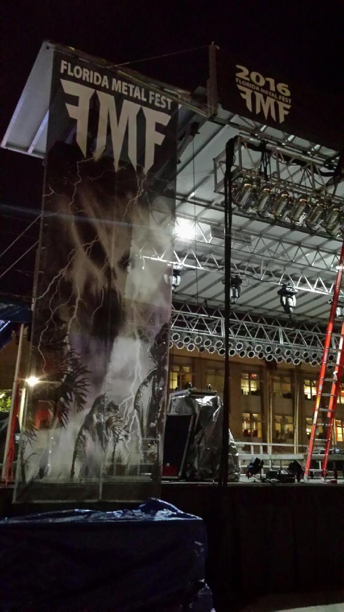 Bring on the metal!!!!! Stage looks amazing!!...see you tomorrow.