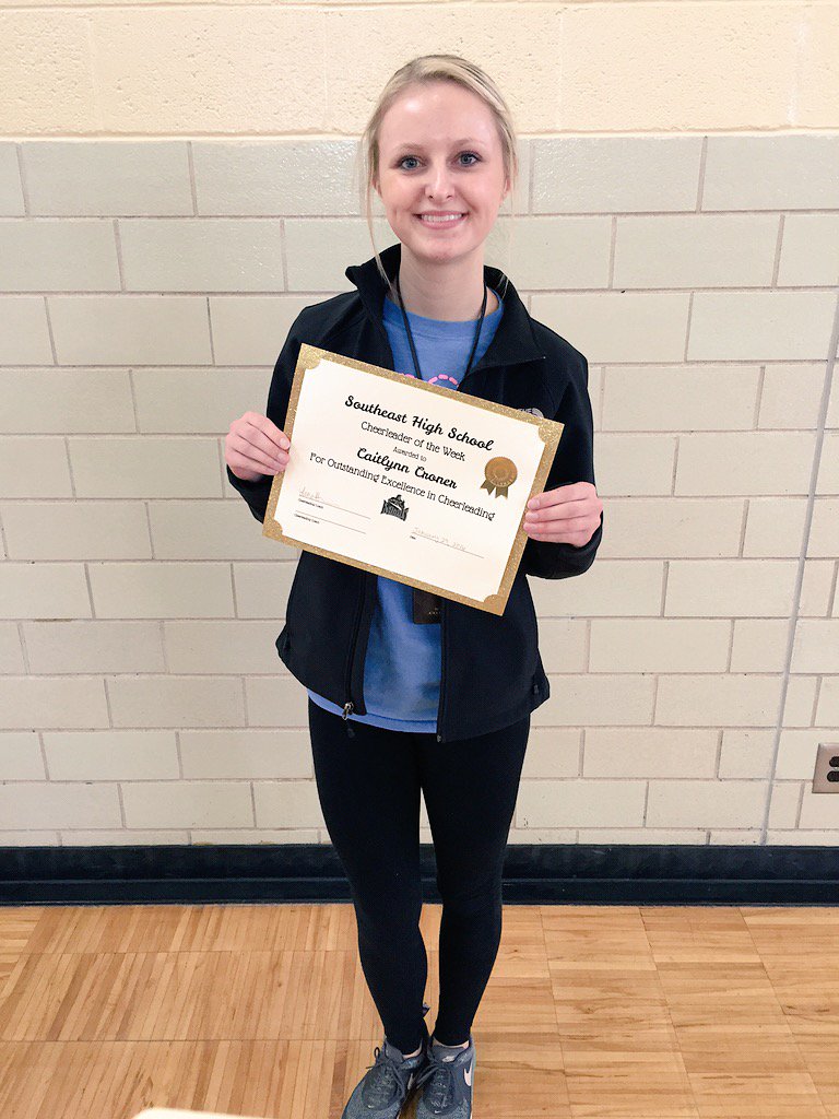 lsecheer's tweet photo. Our Cheerleader of the wk is varsity captain Cait! She's kind, hardworking &amp; helpful! Fav if you think Cait is gr8! https://t.co/LnO8R3jpLZ