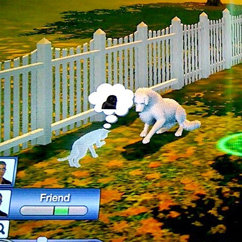 MsGigglyWiggly's tweet photo. Ghost cat spotted! #TheSims3Pets #RandomRoommates https://t.co/XN0mpdQBlg