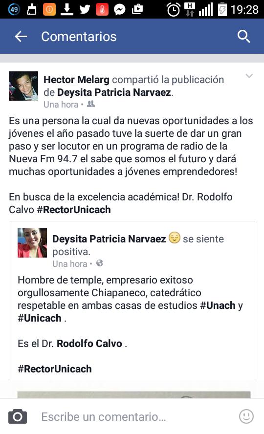 AmigosDeRodolfo's tweet photo. Gracias #Héctor #Deysita así como ustedes son cientos de líderes que apoyan al Dr. @Rodolfo_Calvo #RectorUNICACH. 😉 https://t.co/Q59ODW96pw
