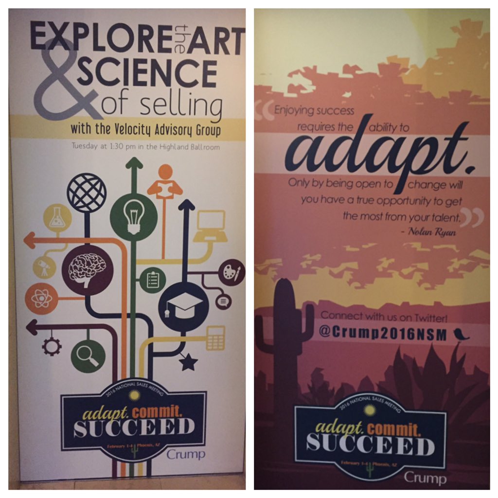 Adapt. Commit. Succeed. We are ready! #crump2016nsm @Crump2016NSM